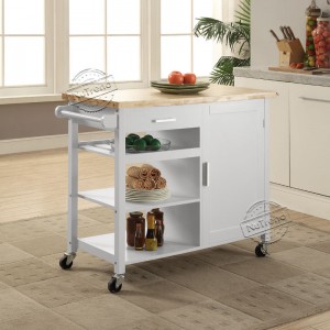 102036 Home Styles 3 Tier Kitchen Island Cart on Wheel