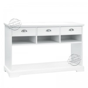 203039 Console Table with 3 Drawers and Open Storage Shelf for Entryway,Living Room,Bedroom