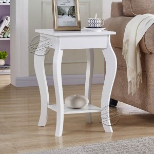White End Table Modern Side Table for Living Room Furniture 203049