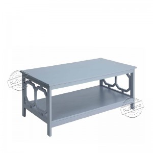 Grey Omega Coffee Table with Storage Shelf Living Room 203107