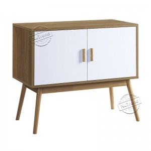 Mid Century Console Storage Cabinet with Doors Entryway Modern Buffet 203188