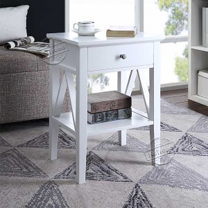 Low price for Black Bedside Drawers - 203389 White Modern Side Table with Drawer for Living Room –  NuTrend
