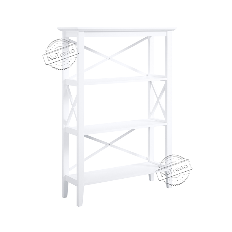 502160 Cross 4 Tier Bookcase Display Shelving Unit for Home office