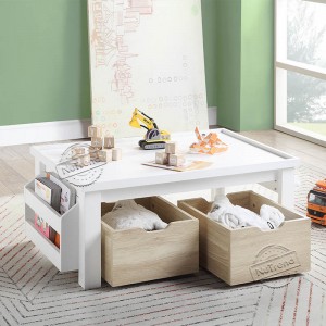 701046 Kids Activity Table with 2 Storage Baskets Kids Furniture
