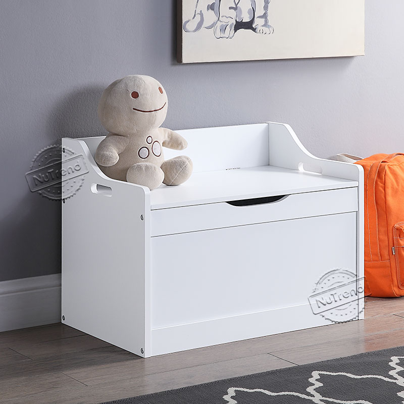 White Kids Basic Toy Box 702014